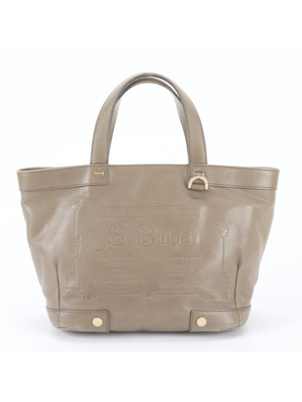 Bvlgari Collezione Leather Handbag Tote